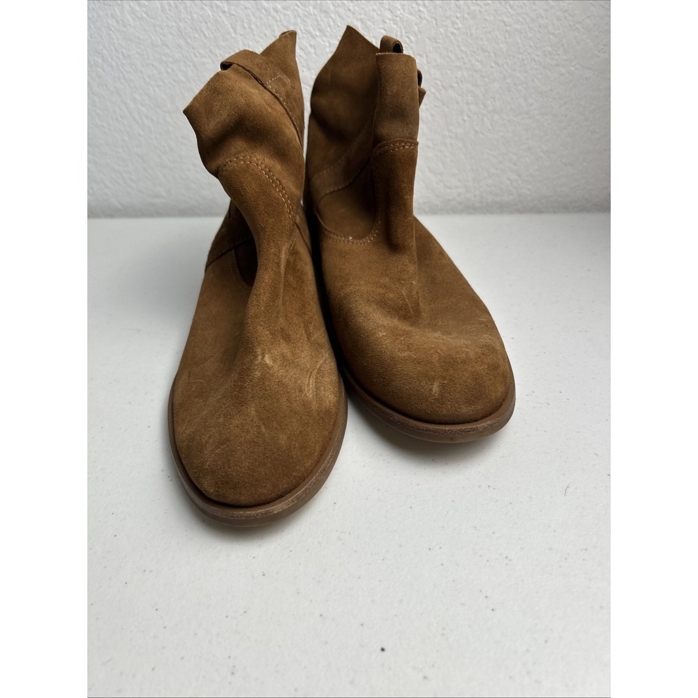 Gianni Bini Womens Brown Suede Ankle Boots Size 10M Pull On - Picture 3 of 9